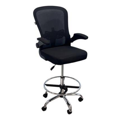 Silla Ejecutiva Alta Nextep NE-651N con Reposapiés y Soporte Lumbar, Negro
