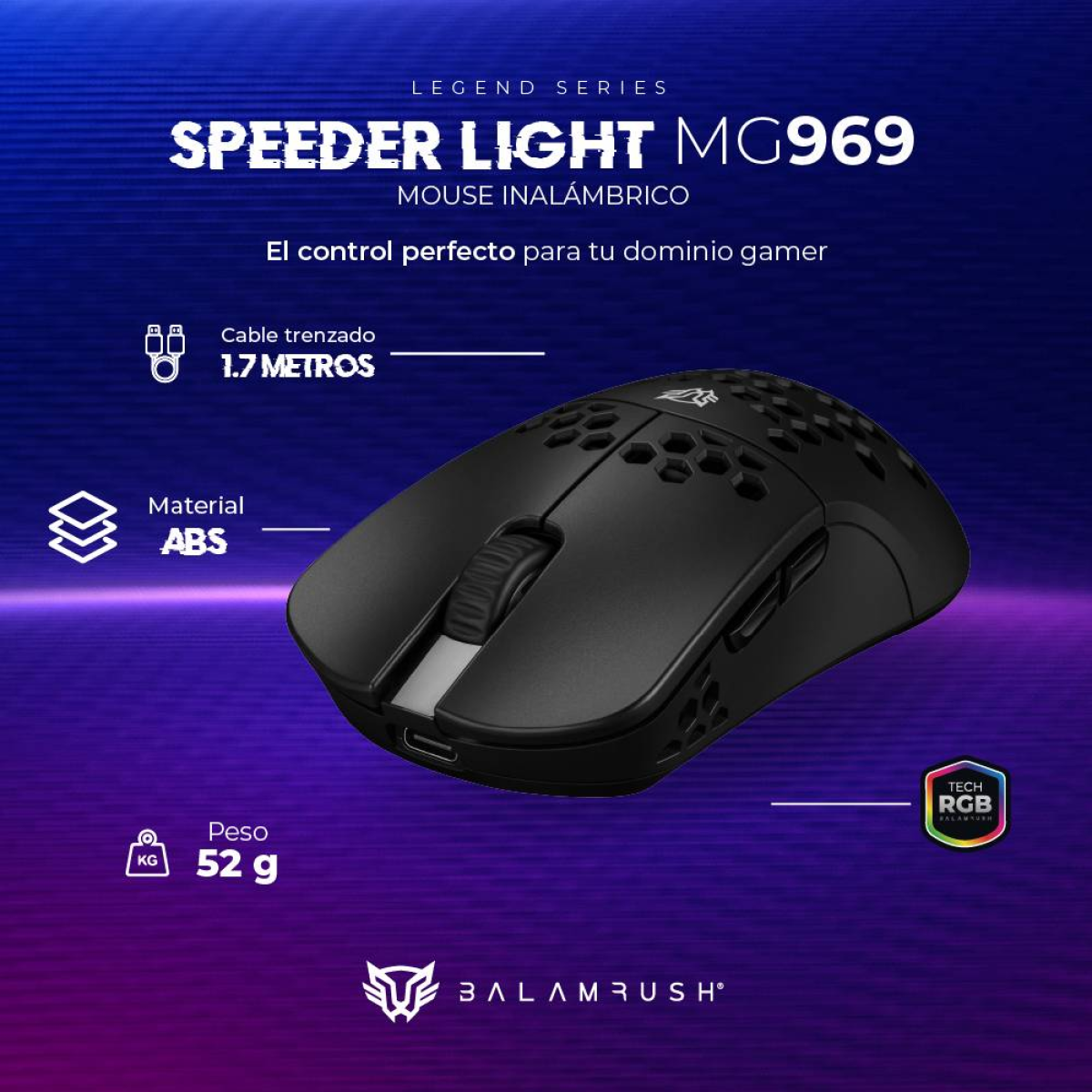 Mouse Gamer Balam Rush MG969