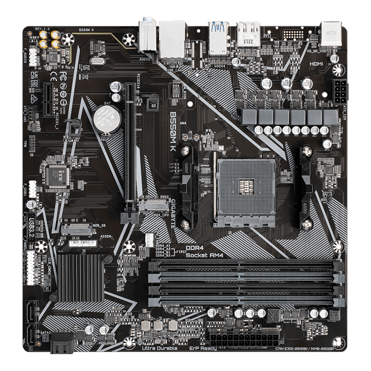 Motherboards GIGABYTE B550M K