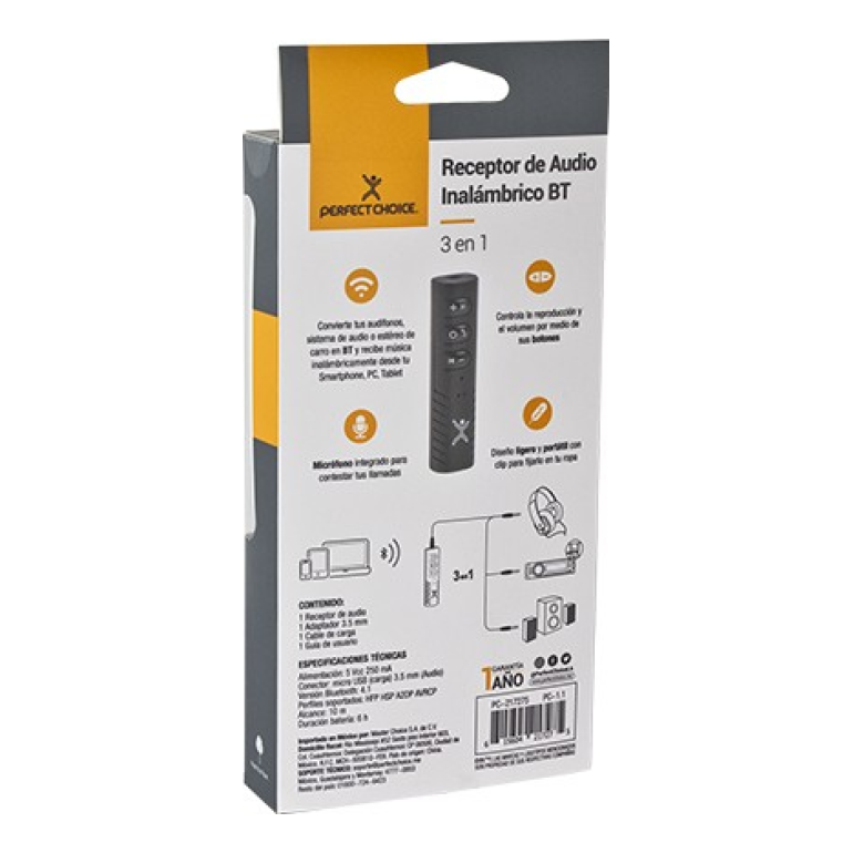 Receptor de Audio Inalámbrico PERFECT CHOICE PC-217275