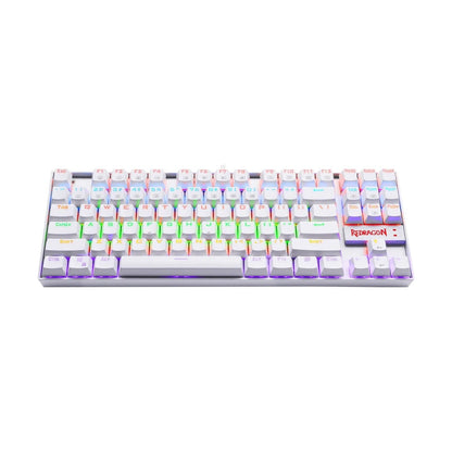 Teclado Mecánico Redragon Kumara White Rainbow