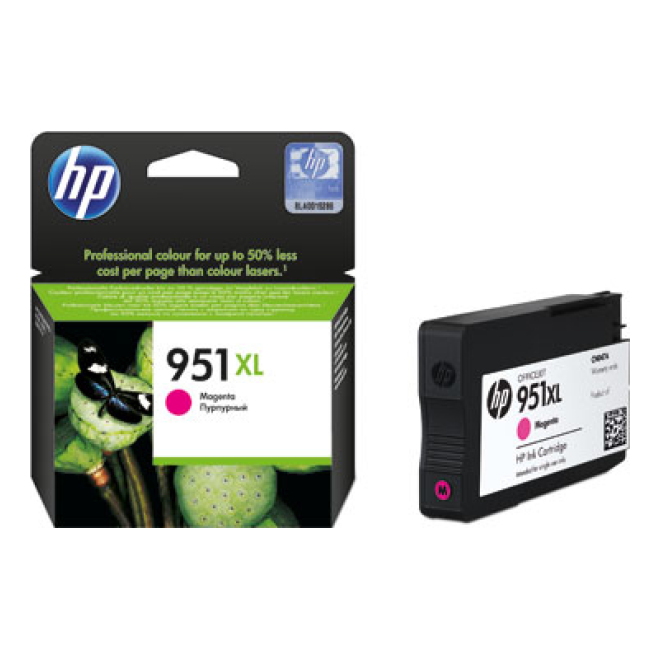 Cartucho de Tinta HP Original 951XL Magenta – Para OfficeJet Pro 8600, OfficeJet Pro 8610, OfficeJet Pro 8620 (CN047AL)