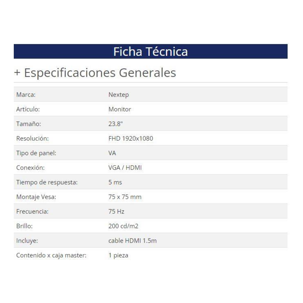 Monitor Nextep NE-723