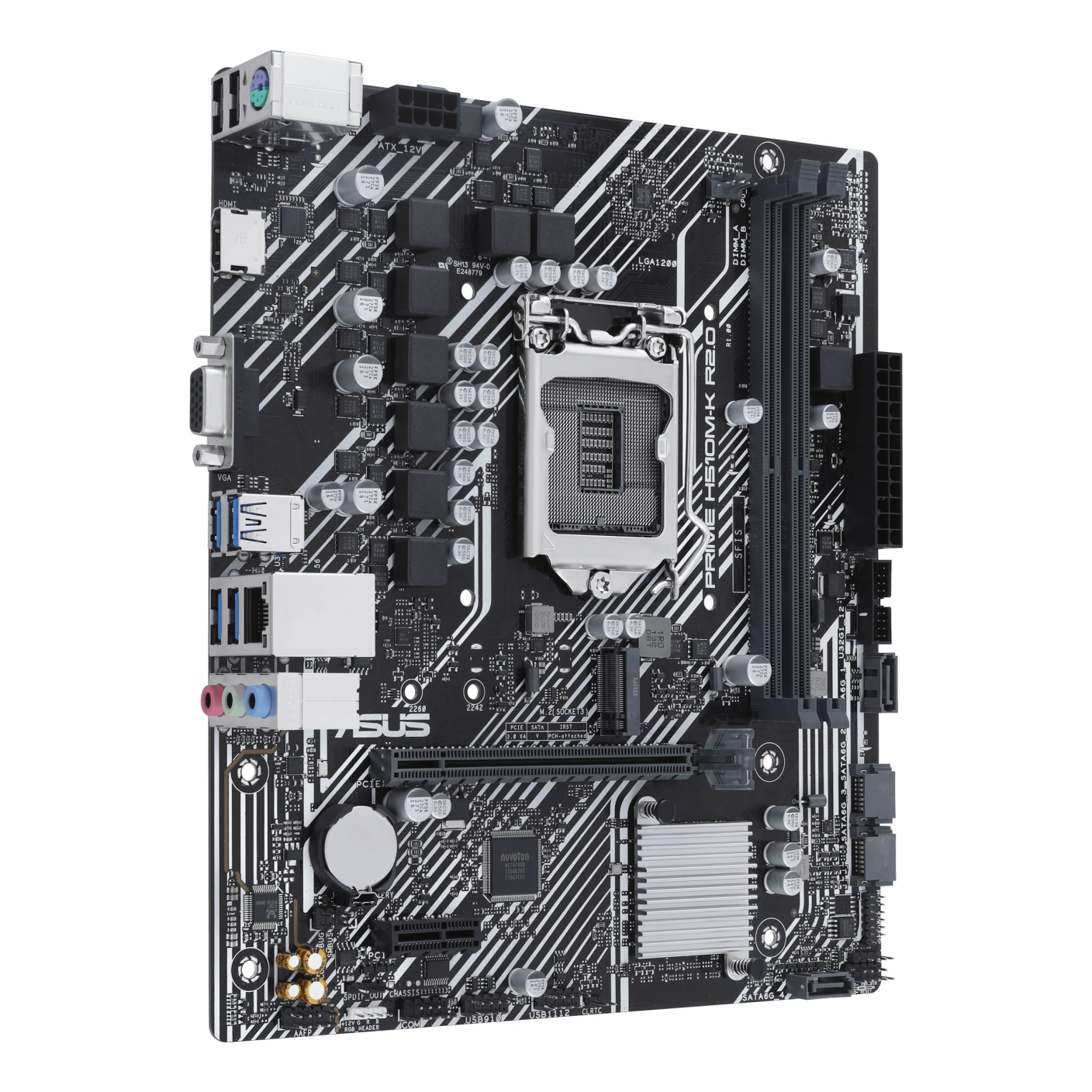 Motherboard ASUS PRIME H510M-K R2.0 H470 Socket LGA1200 Micro-ATX DDR4 (90MB1E80-M0EAY0)