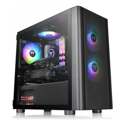 Gabinete Gaming Thermaltake V150 TG ARGB Breeze Panel de Vidrio Templado Negro (CA-1R1-00S1WN-02)