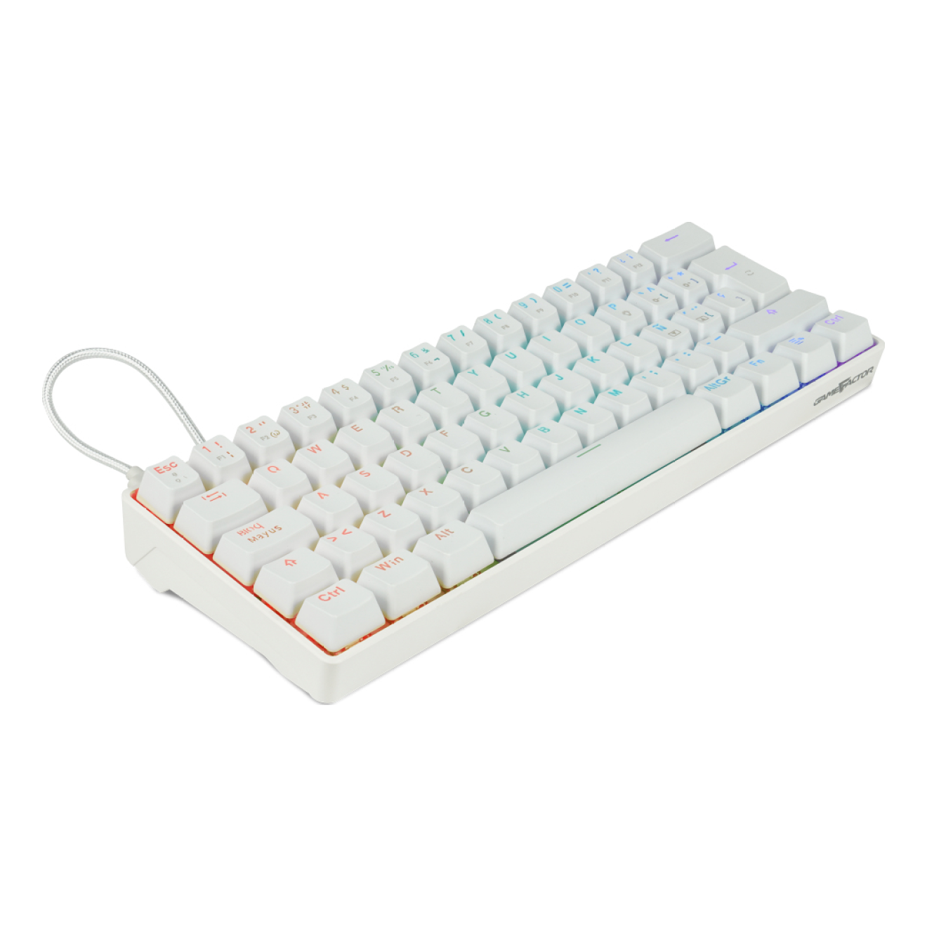 Teclado Mecánico GAME FACTOR KBG560-WH