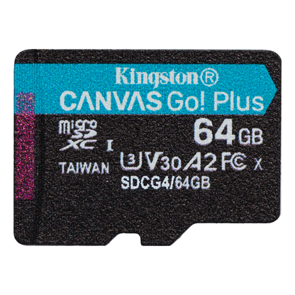 Tarjeta de Memoria microSDXC Kingston Technology Canvas Go! Plus Gen 4 64 GB (SDCG4/64GB)
