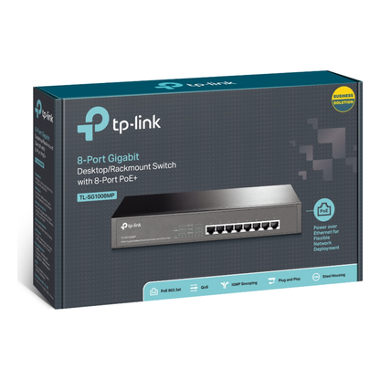 SWITCH POE ADMINISTRABLE TP-LINK TL-SG1008MP