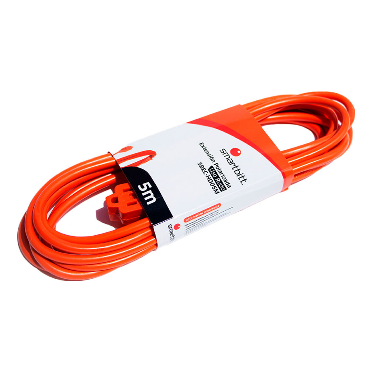 Extensión de Uso Rudo SMARTBITT SBEC-HD05M de 5 m con 3 Contactos