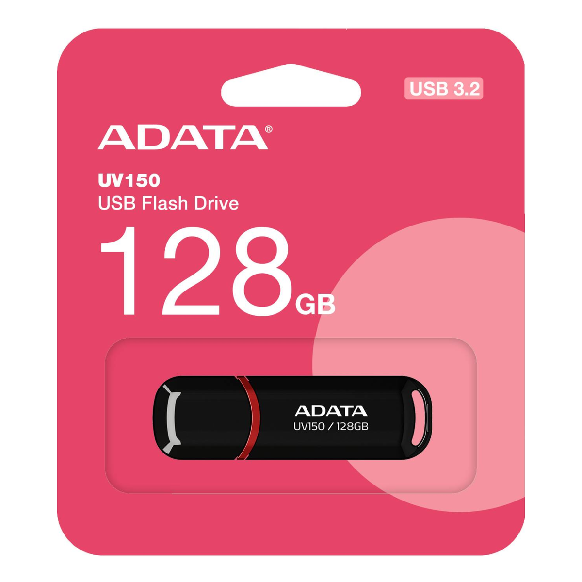 Memoria USB ADATA UV150 128 GB USB 3.2 Negro (AUV150-128G-RBK)
