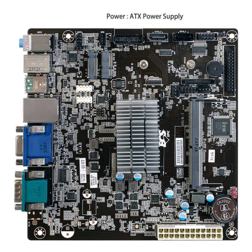 Motherboard ECS ADLN-I N100 con Intel N100 Integrado, Mini-ITX y DDR4 (89-206-QB5109)