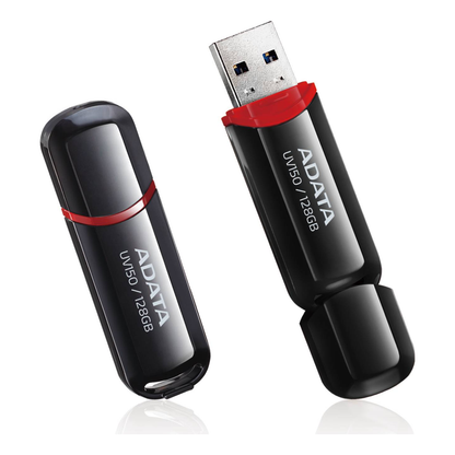 Memoria USB ADATA UV150 128 GB USB 3.2 Negro (AUV150-128G-RBK)