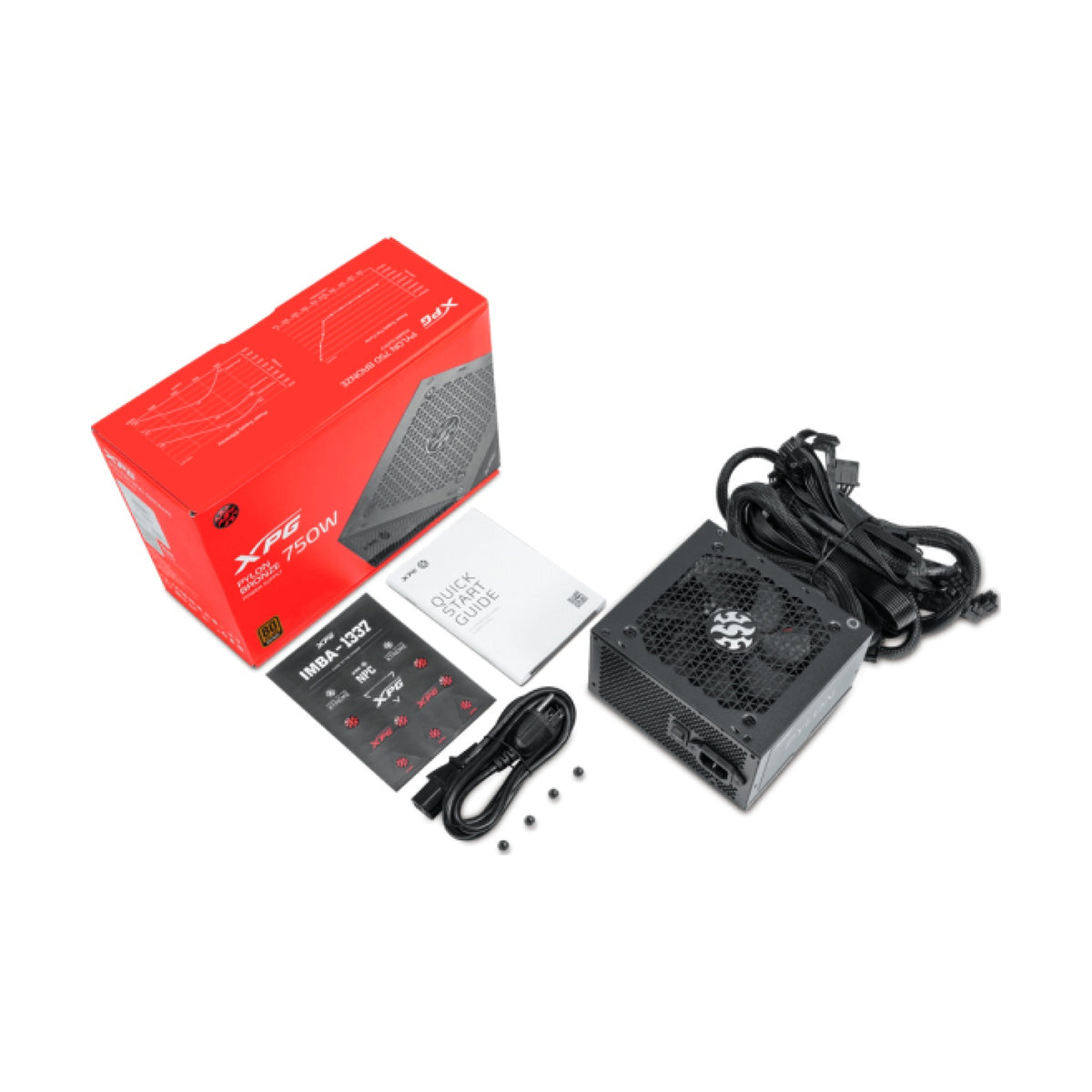 Fuente de Poder Gaming XPG Pylon 650 W 80 PLUS Bronze (PYLON650B-BKCUS)