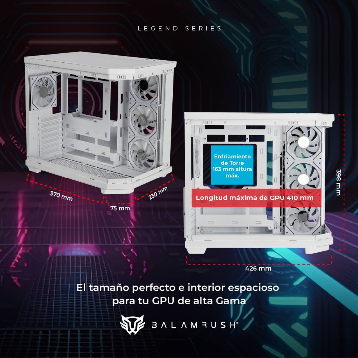 Gabinete Gaming Balam Rush Tank Master 9600 TB (BR-938686)