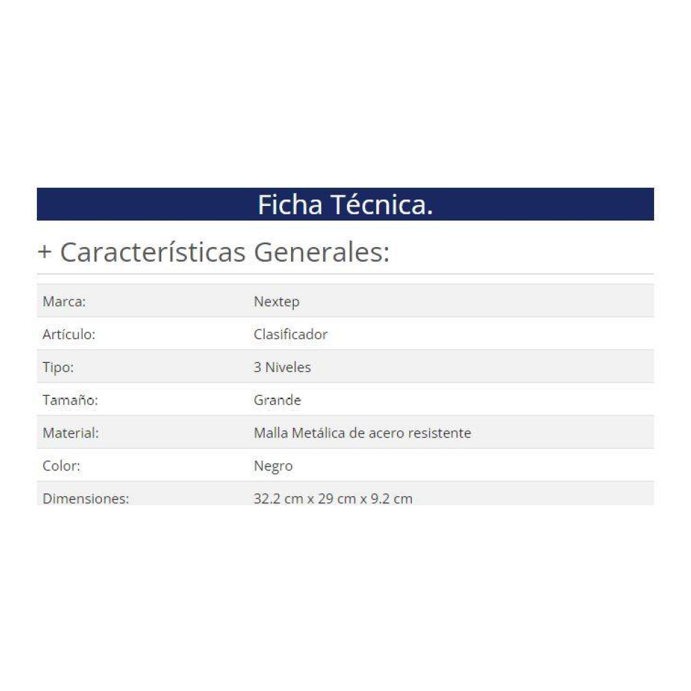 Clasificador Nextep ne-176