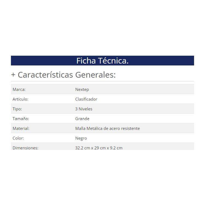 Clasificador Nextep ne-176