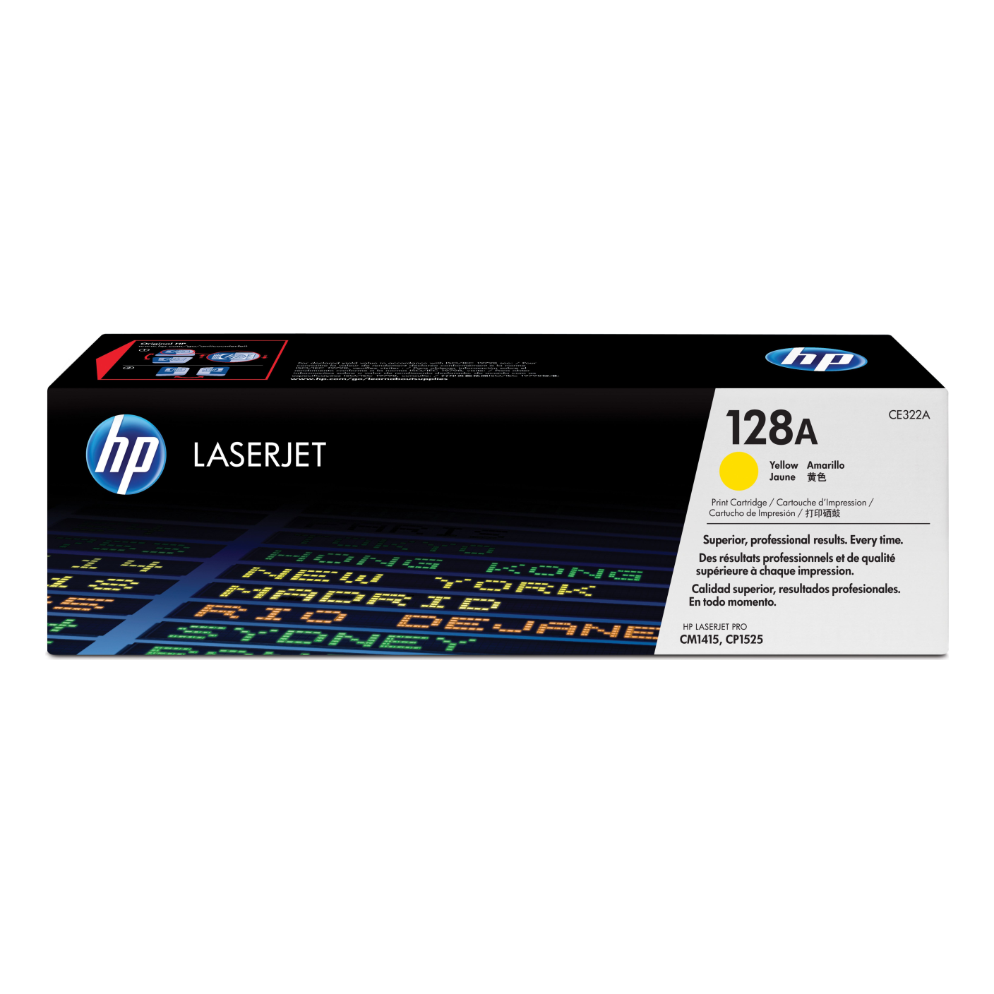 Tóner HP Original 128A Amarillo – Para CP1525, CM1415, CP1525 (CE322A)