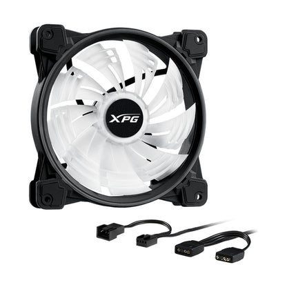 Ventilador XPG Hurricane 140 ARGB PWM 140 mm con Iluminacion ARGB (HURRICANE140ARGBPWM-BKCWW)