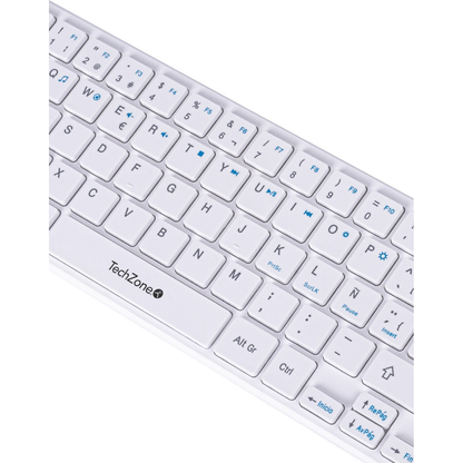 Kits para Teclado Y Mouse TECHZONE Young Pop White