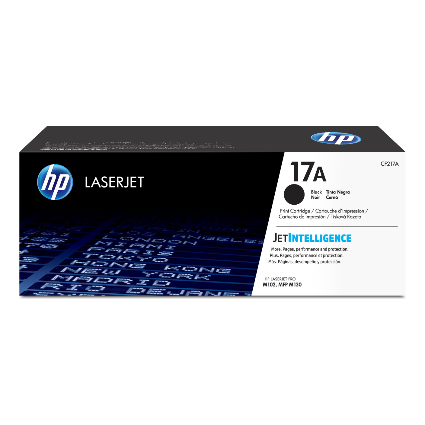 Tóner HP Original 17A Negro – Para M102, M130, M130fn (CF217A)