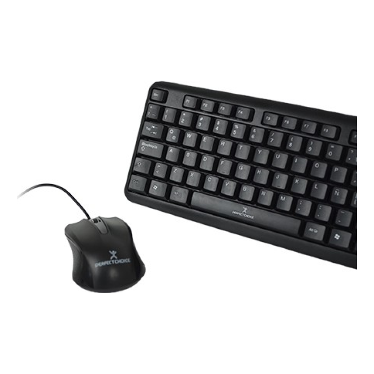 Kit teclado y mouse (PC-201076) Alambrico USB PERFECT CHOICE PC-201076