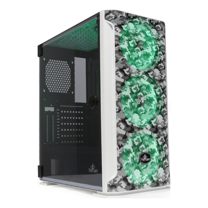 GABINETE  HOLLOW 2500 ATX,C/T 3VEN ARGB/MESH/ Yeyian