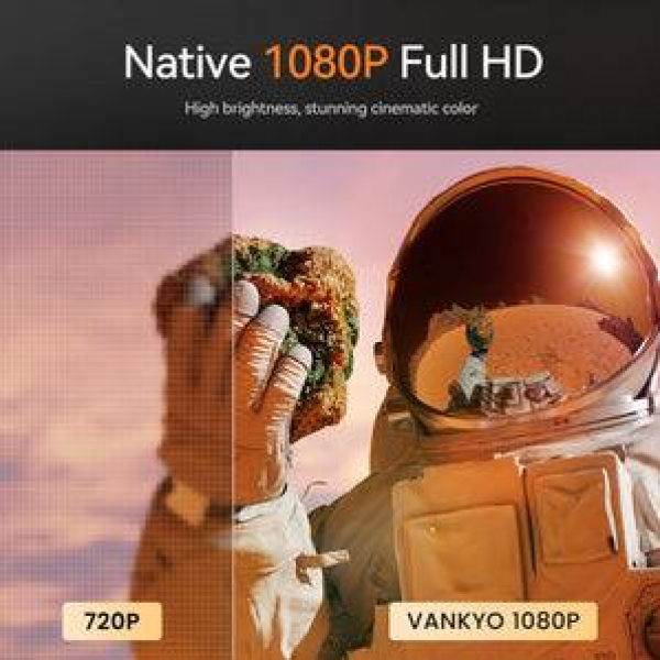 Proyector Vankyo 495W Full HD con Wi-Fi de Doble Banda y Bluetooth 5.1