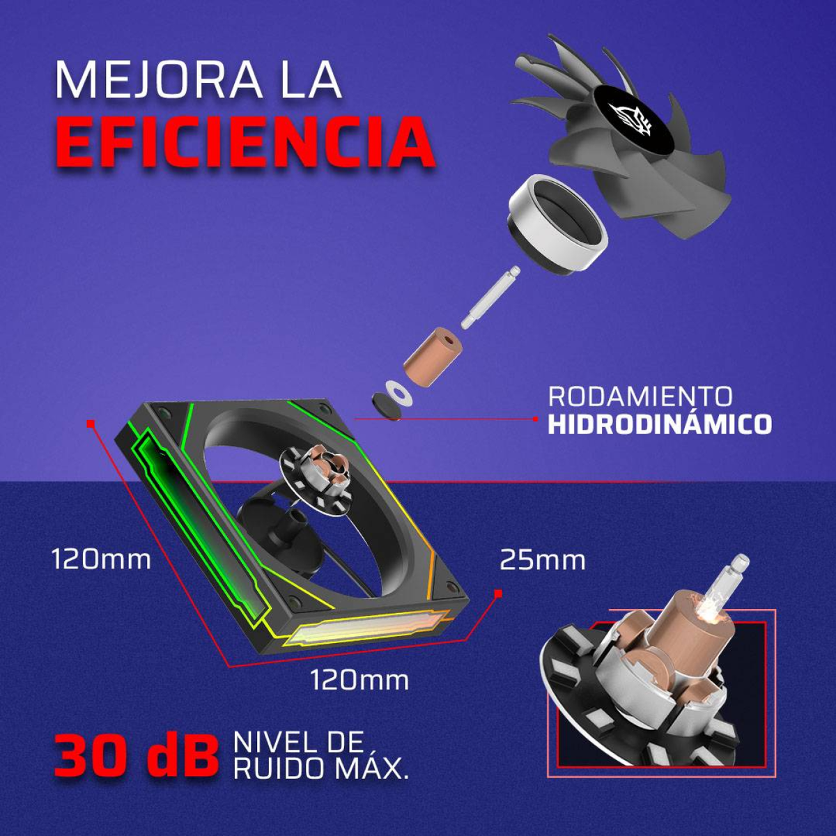 Ventilador Balam Rush Eolox Link EXL95 de 120 mm (BR-942348)