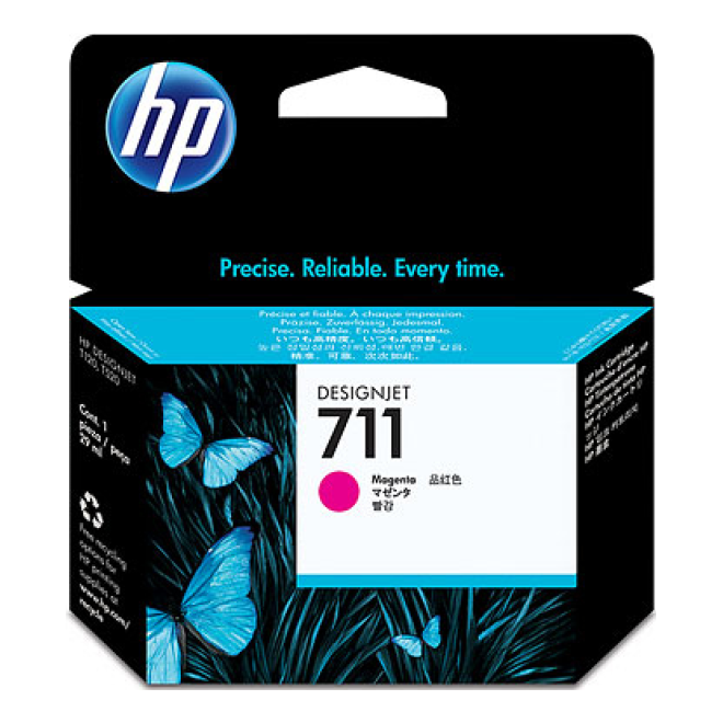 Cartucho de Tinta HP Original 711 Magenta – Para T120, T520, T125 (CZ131A)
