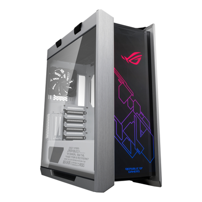 Gabinete Gaming ASUS ROG Strix Helios GX601 Panel de Vidrio Templado 4 ventiladores RGB Blanco (90DC0023-B30000)
