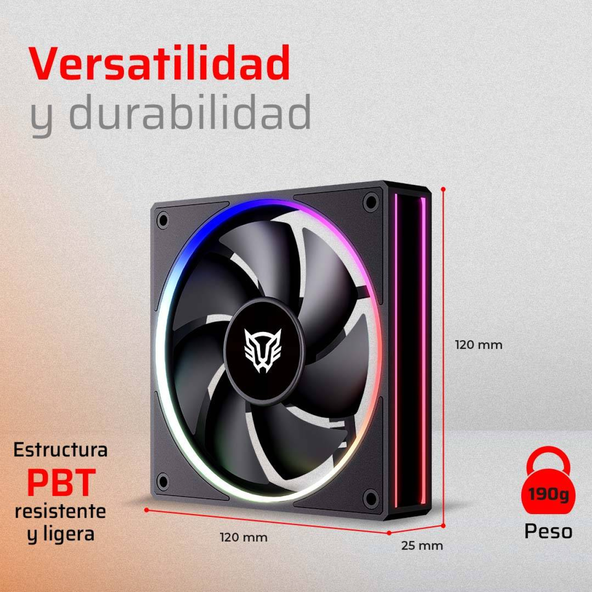 Ventilador Balam Rush Eolox Bora-R EXB85R de 120 mm, 600-1600 RPM (BR942225)