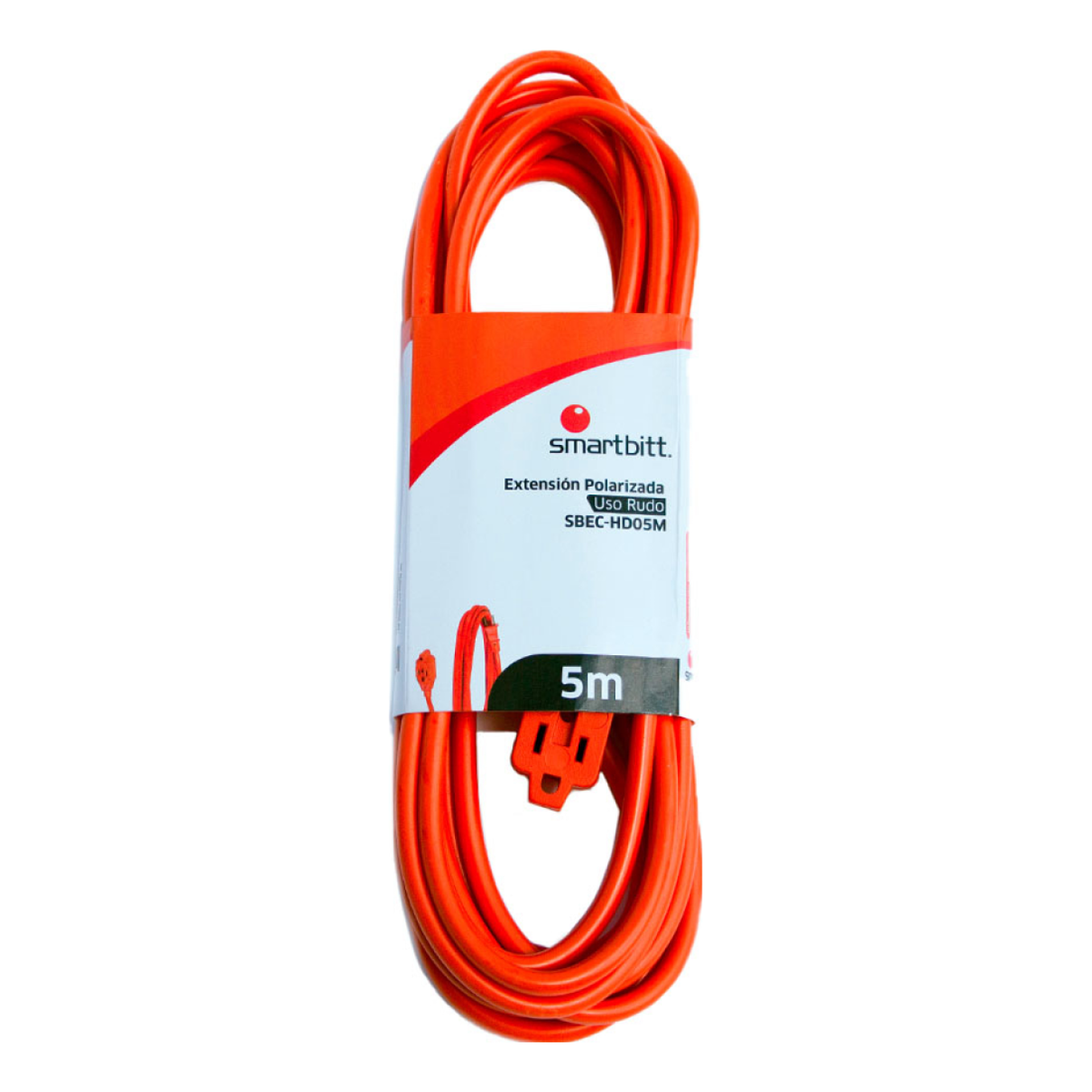 Extensión de Uso Rudo SMARTBITT SBEC-HD05M de 5 m con 3 Contactos