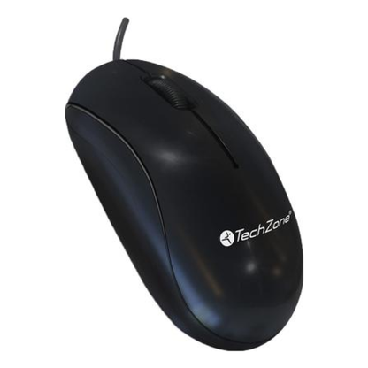 Mouse TECHZONE TZMOU01 USB óptico 1000 DPI Negro