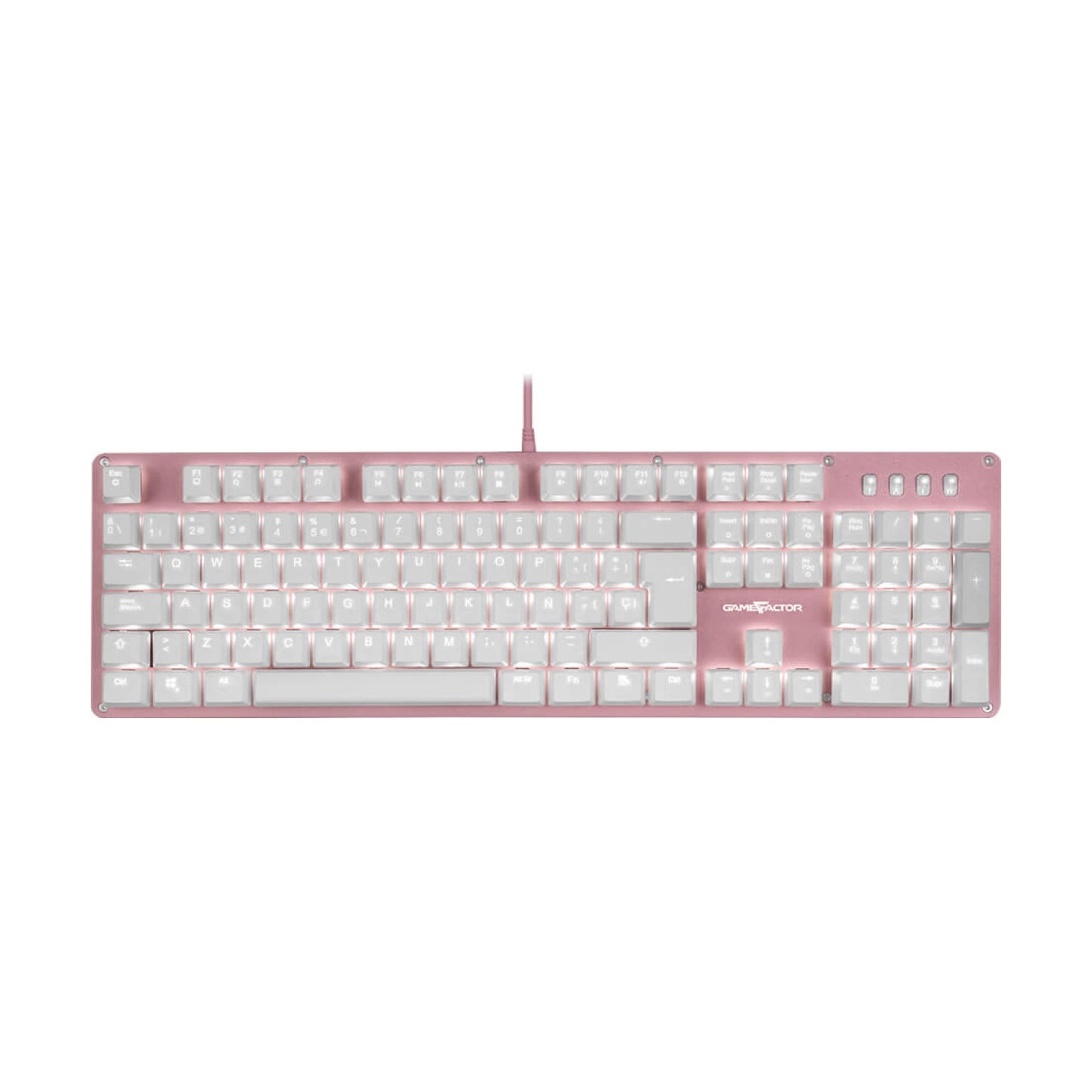 Teclado mecánico GAME FACTOR KBG400-PK-RD