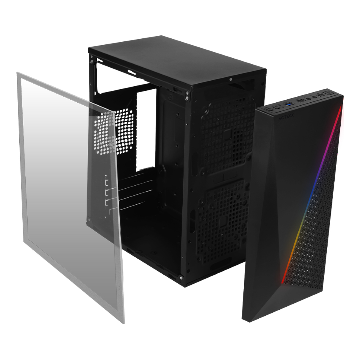 Gabinete ACTECK KIOTO GC460 RGB ESSENTIAL
