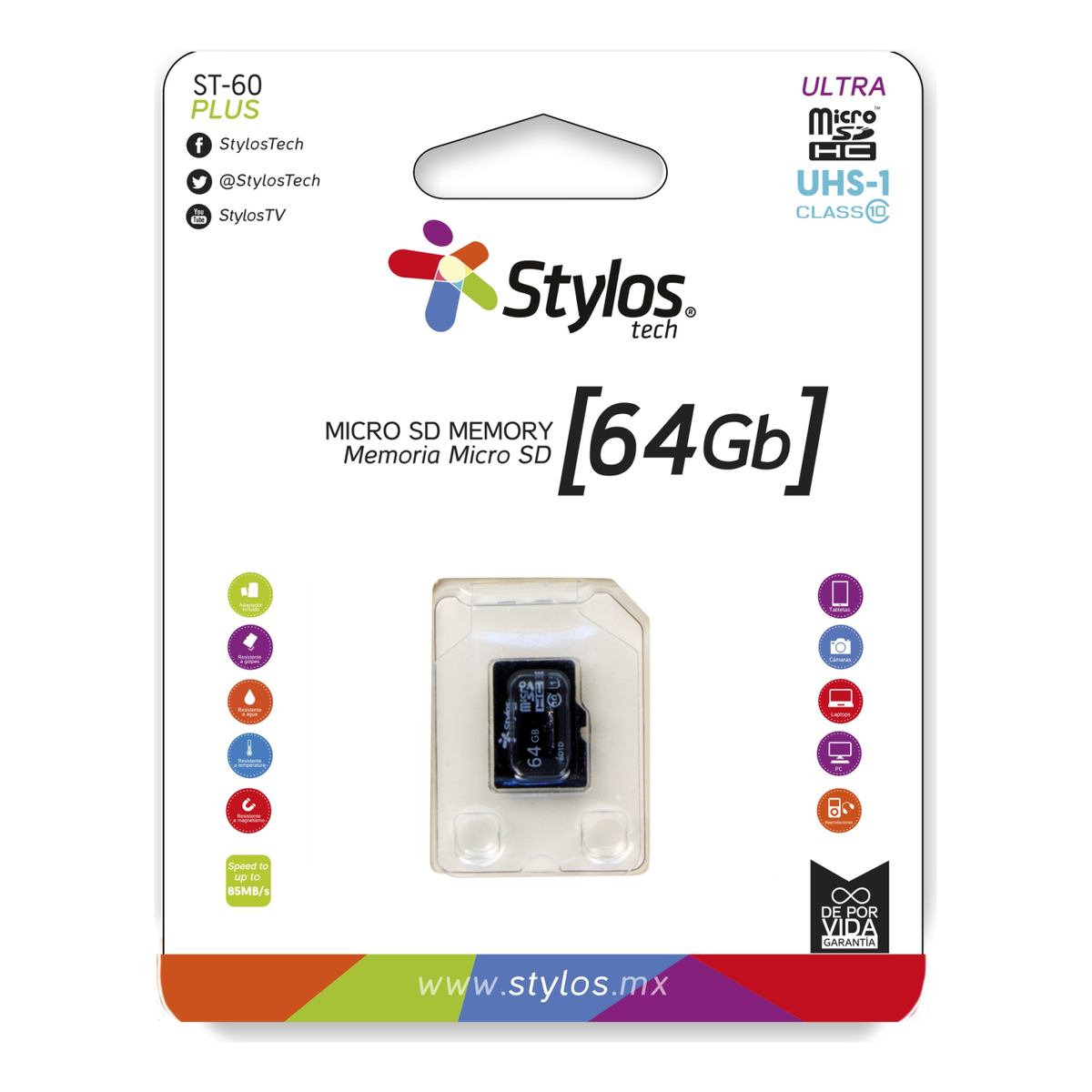 Tarjeta de Memoria microSD Stylos STMSDS4B