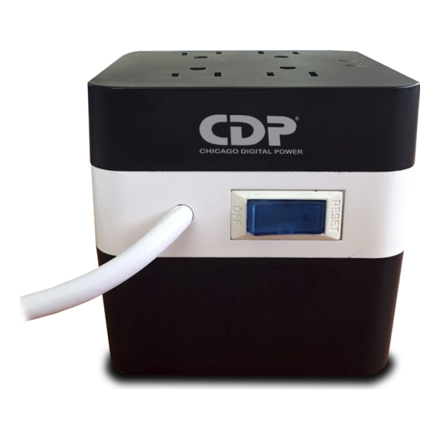 Regulador CDP RU-AVR604 de 600 VA, Negro