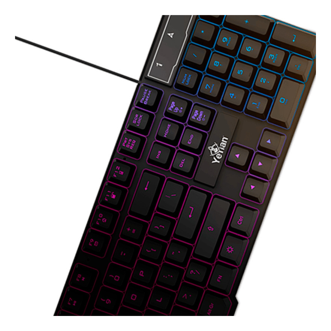 Kit Gaming Yeyian Hydra S2000 4 en 1 con Teclado, Mouse, Diadema y Mouse Pad LED (YKH-20707)