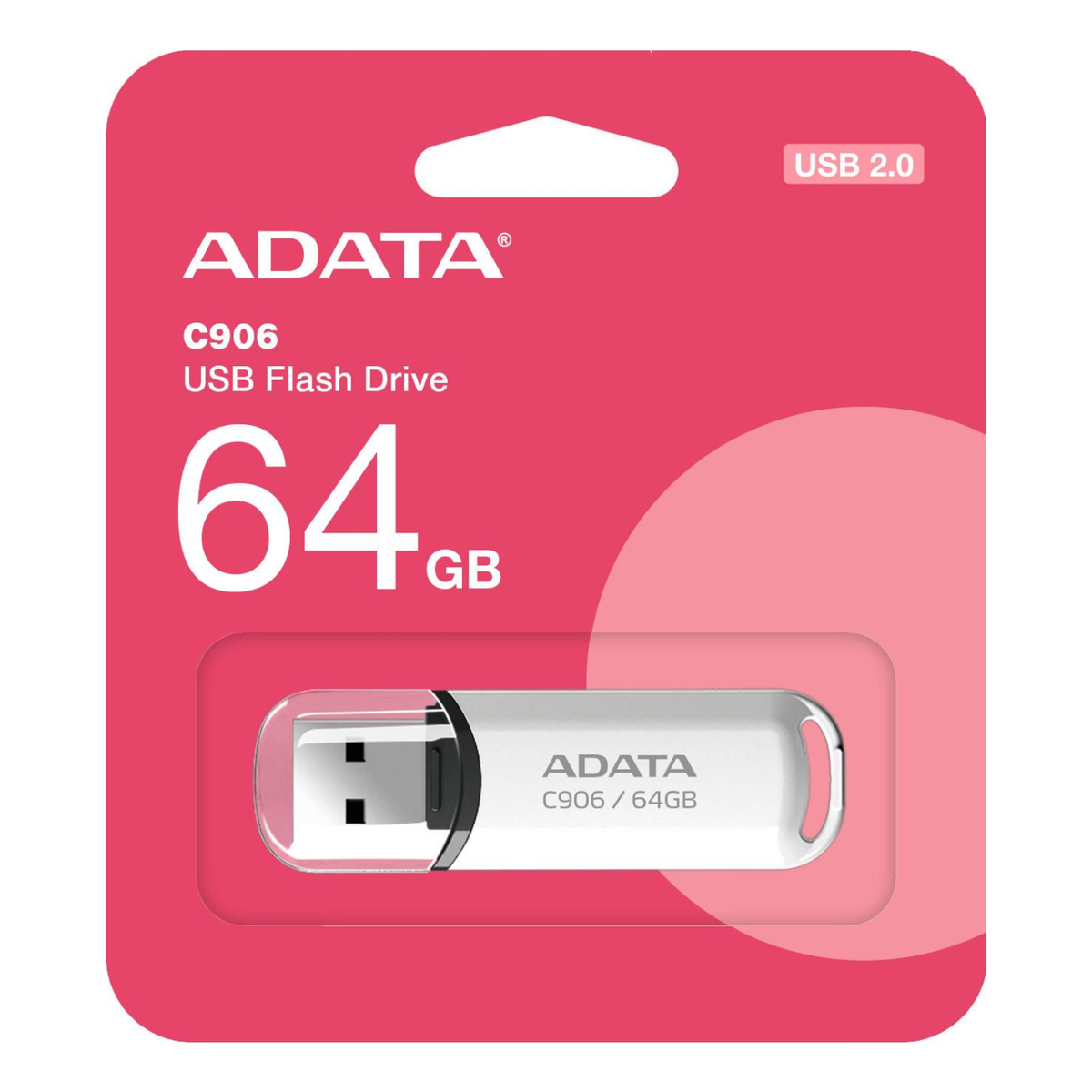 Memoria USB ADATA C906 64 GB Blanco (AC906-64G-RWH)