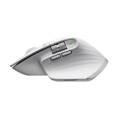 Mouse Logitech MX MASTER 3S Bluetooth/2.4 GHz óptico 8000 DPI 7 botones silencioso Plata, Blanco (910-006562)