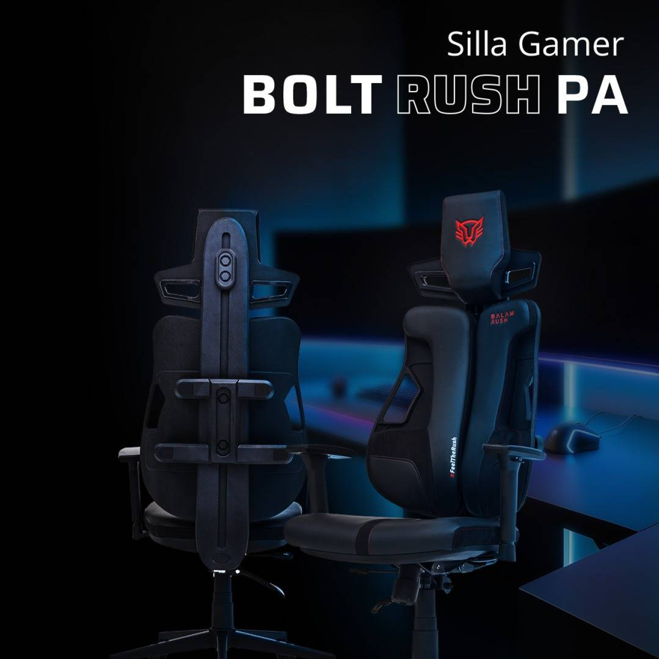 Silla Gaming Balam Rush BOLT RUSH PA Reclinable a 120° (BR-940528)