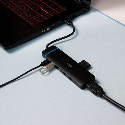 Hub USB ACTECK DH676 3.0 GATE 8V DH676 ACTECK Elite Series Hub 8 en 1 (AC-936477)