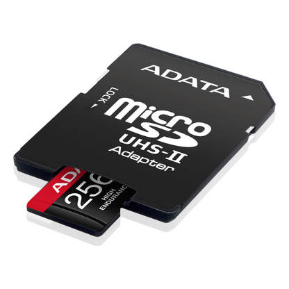 Tarjeta de Memoria microSDXC ADATA High Endurance 256 GB UHS-I U3 (AUSDX256GUI3V30SHA2-RA1)